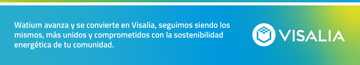 Watium avanza y se convierte en Visalia, seguimos siendo los mismo, más unidos y comprometidos con la sostenibilidad energética de tu comunidad.